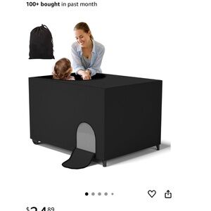 Black Pet Playpen Cover